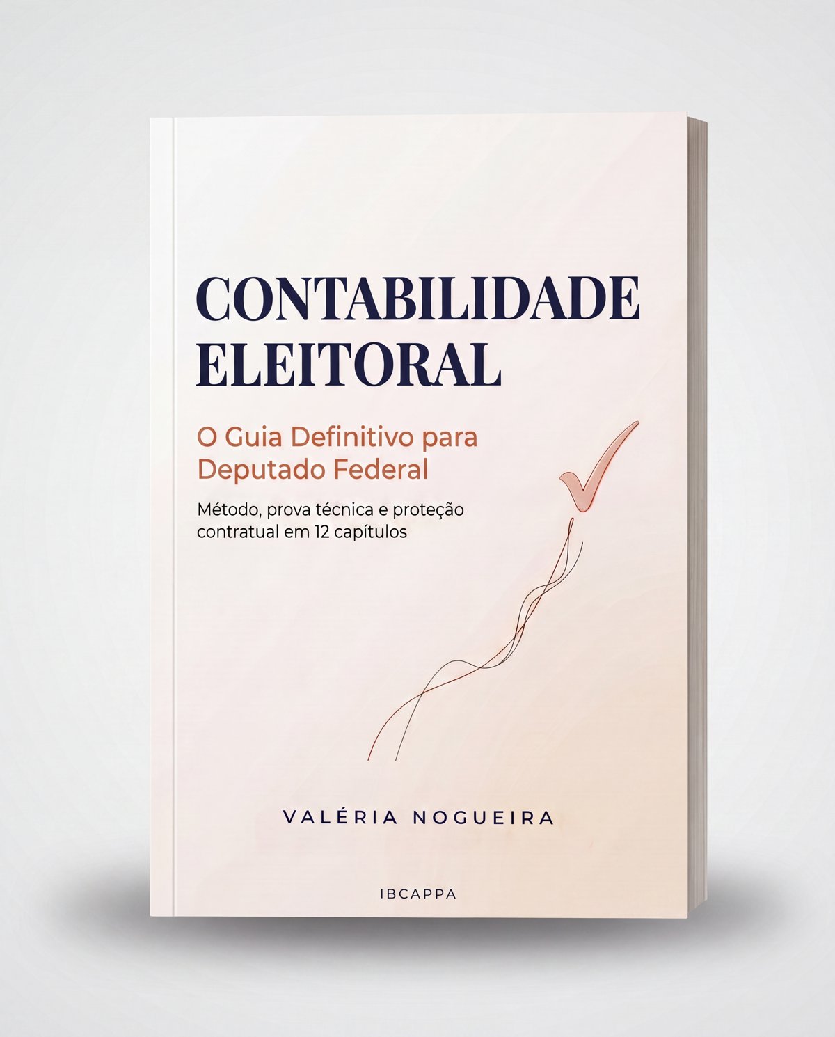 Livro Contabilidade Eleitoral em mesa de trabalho