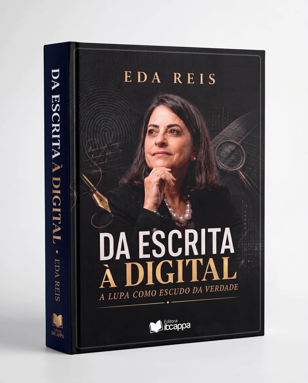 Mockup do livro Da Escrita à Digital, de Eda Reis