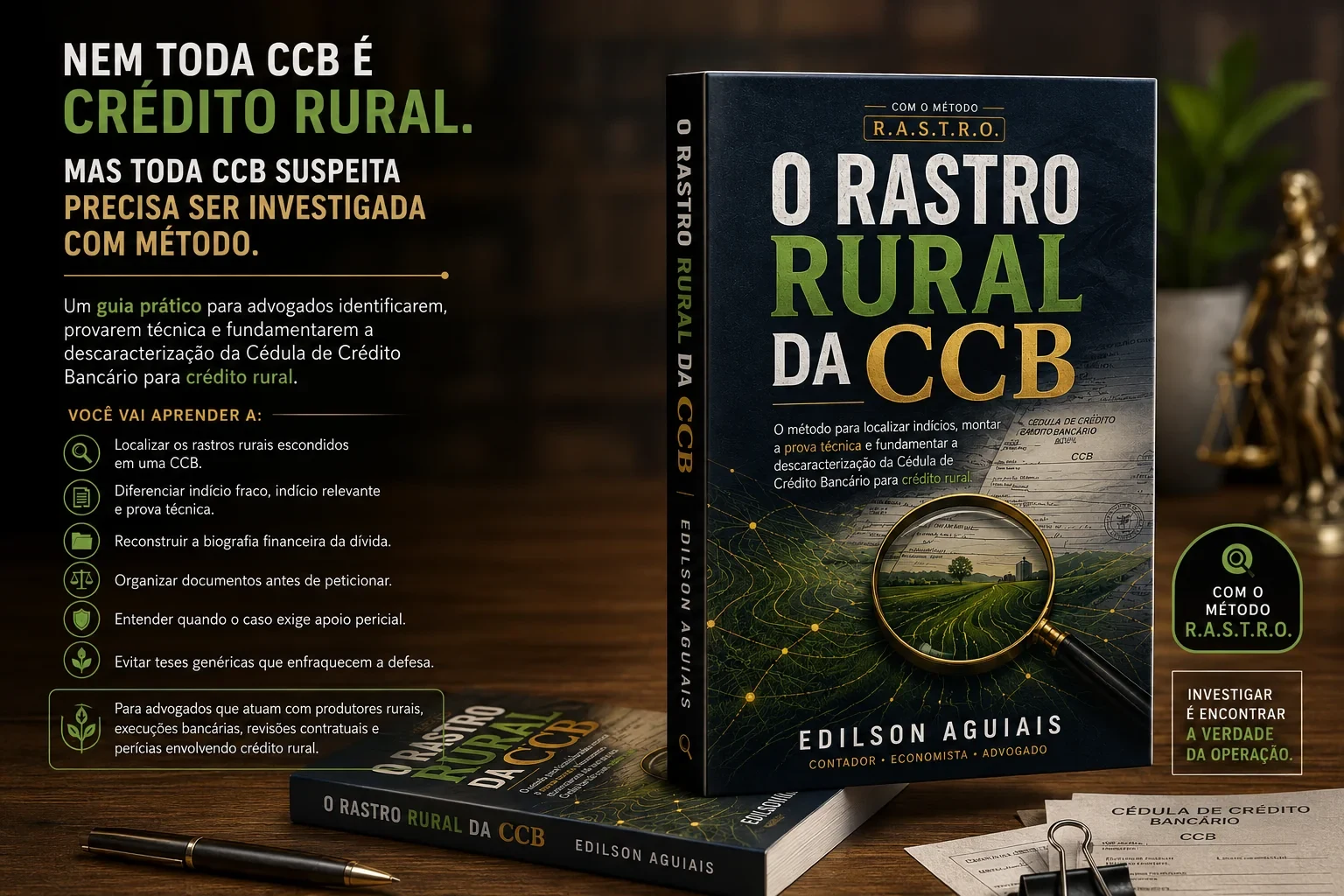 Mockup do livro O Rastro Rural da CCB