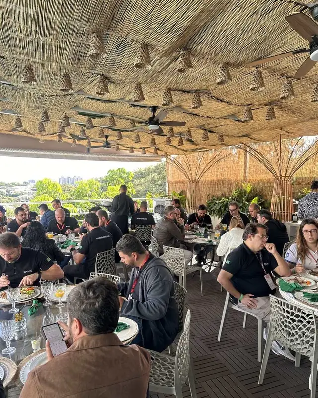 Área coberta de convivência da Diamond House